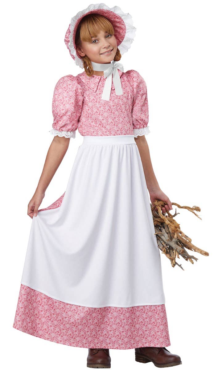 Image of Early American Girls Colonial Fancy Dress Costume