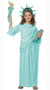 Girl's Statue of Liberty United States Fancy Dress Costume Front View