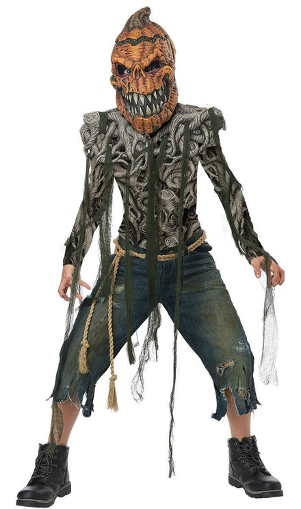 Image of Pumpkin Creature Boys Halloween Costume