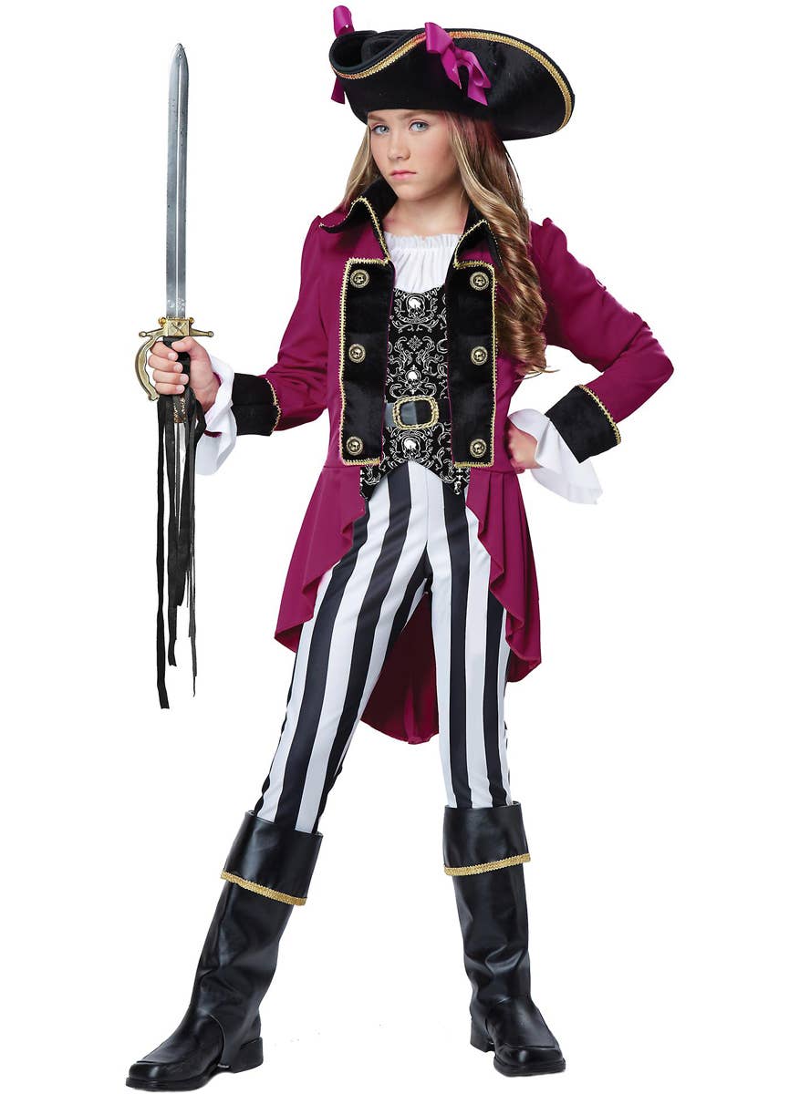 Girls Fashion Pirate Tween Costume - Main Image