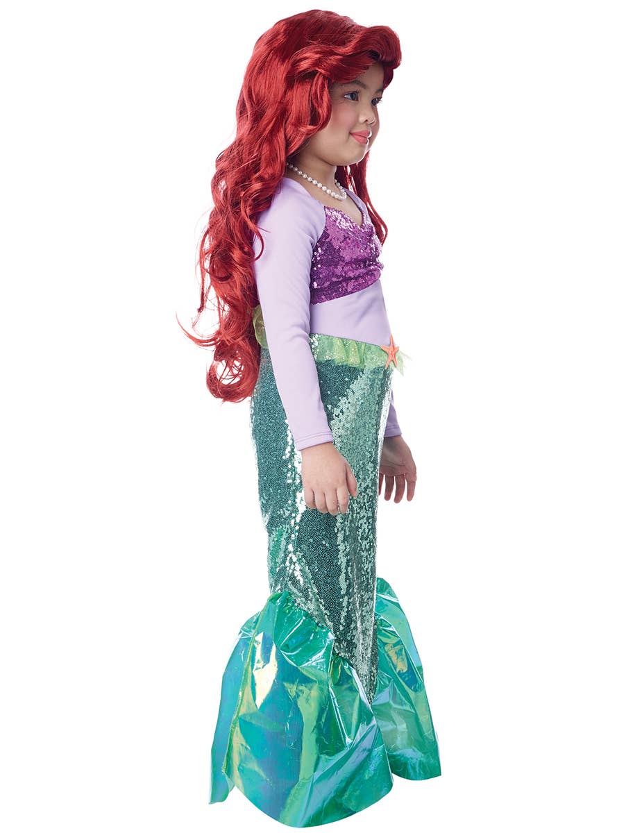 Princess Ariel Toddler Girl's Marvellous Mermaid Costume - Side Image 