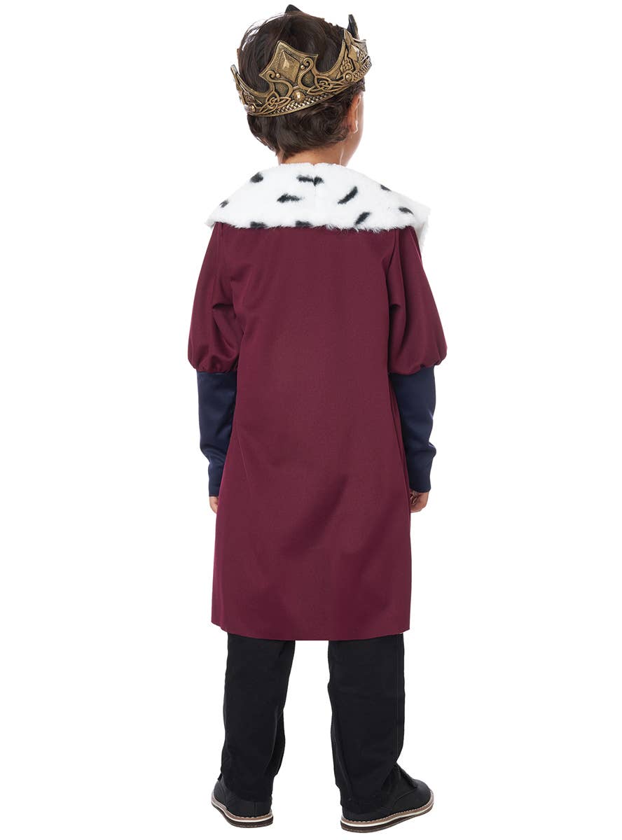 Boy's Medieval Little King Toddler Costume - Back Image