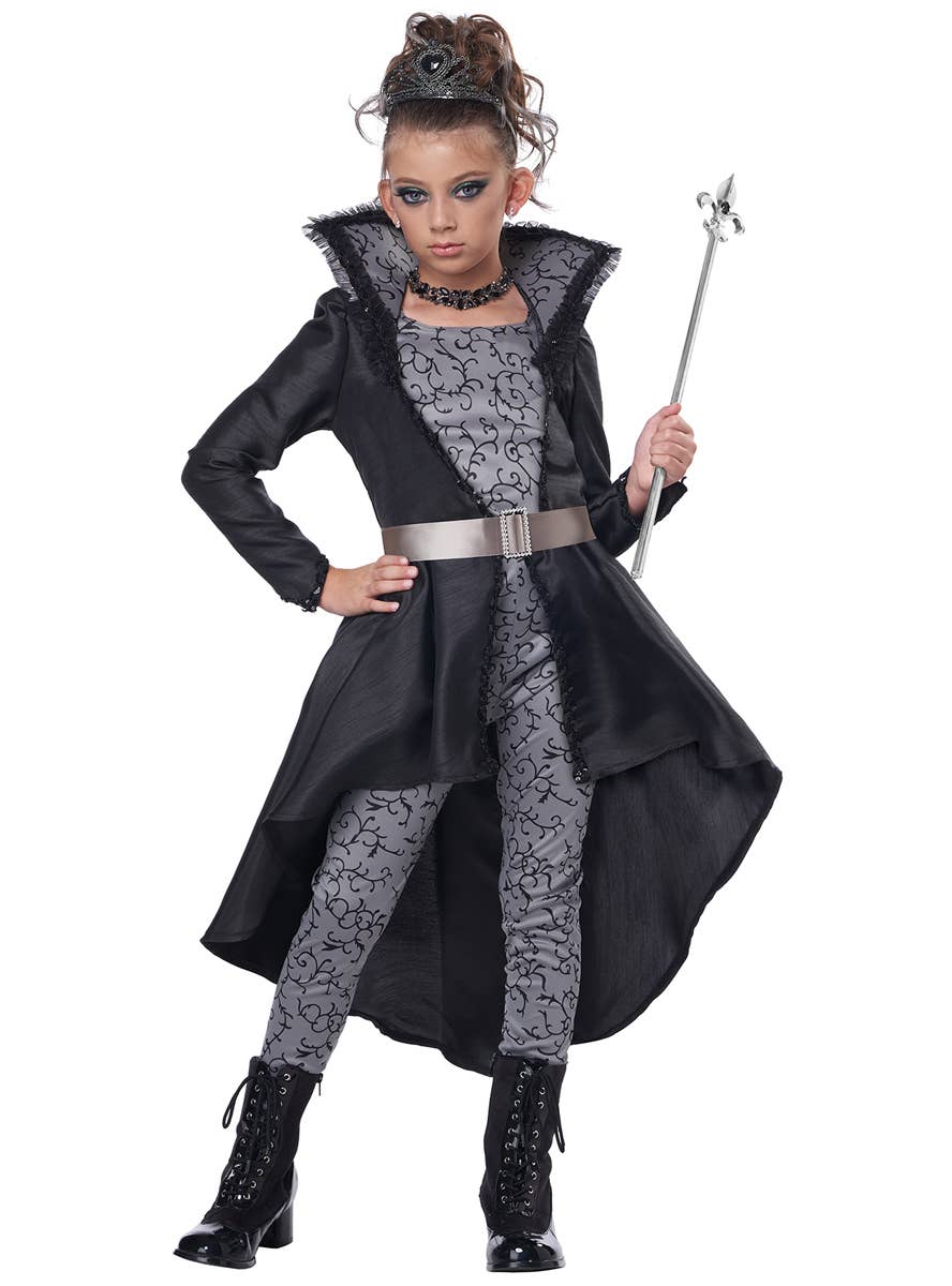 Gothic Princess Girl's The Prin-Sass Costume - Main Image