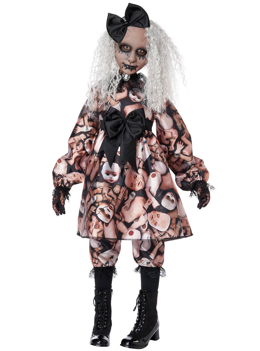 Creepy Doll Parts Halloween Costume for Girls - Front Image