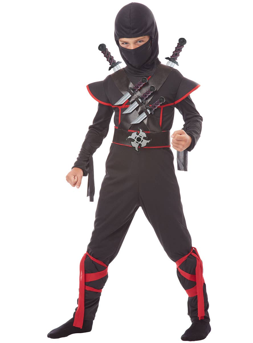 Stealthy Ninja Boys Costume Weapon Set Other Image