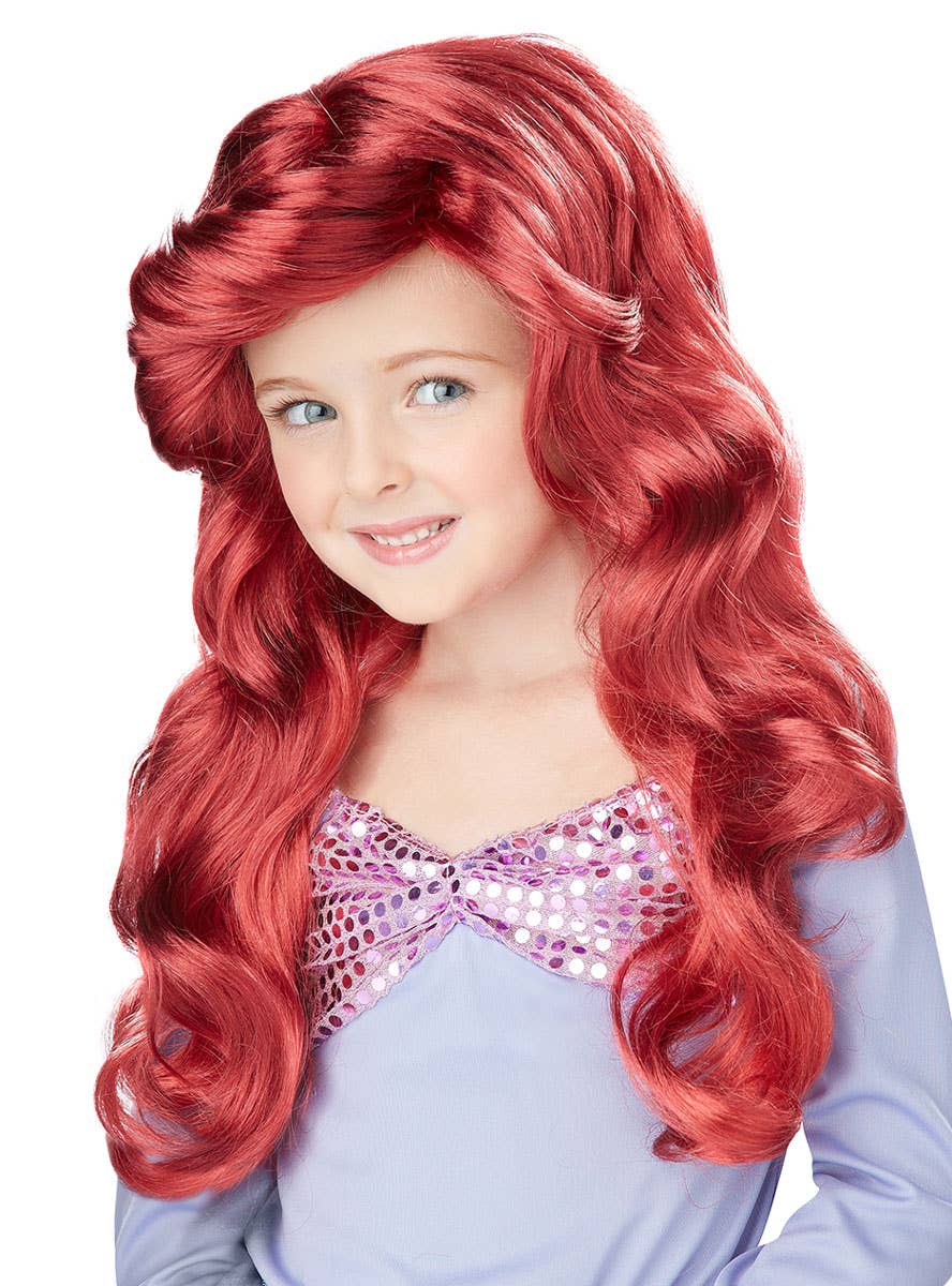 Girl's The Little Mermaid Red Ariel Costume Wig