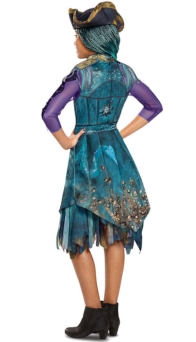 Uma Descendants 2 Disney Classic Isle Look Girl's Fancy Dress Pirate Costume Back Image