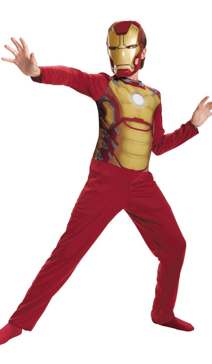 Boy's Marvel Avengers Mark 42 Iron Man Fancy Dress Costume Main Image