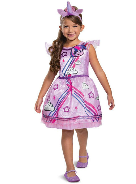 Girl's Purple Twilight Sparkle My Little Pony Costume - Main Image