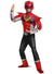 Red Power Ranger Power Up Mode Boy's Costume - Front Image