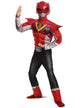 Red Power Ranger Power Up Mode Boy's Costume - Front Image