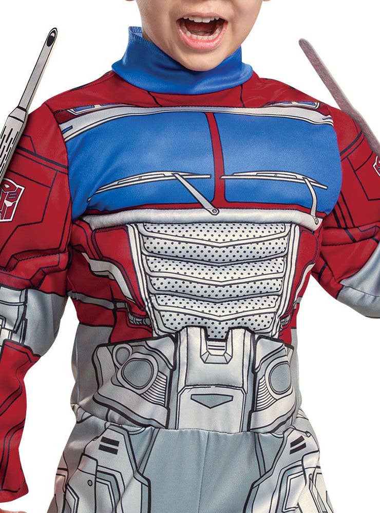 Toddler Optimus Prime Costume - Close Up Image 2