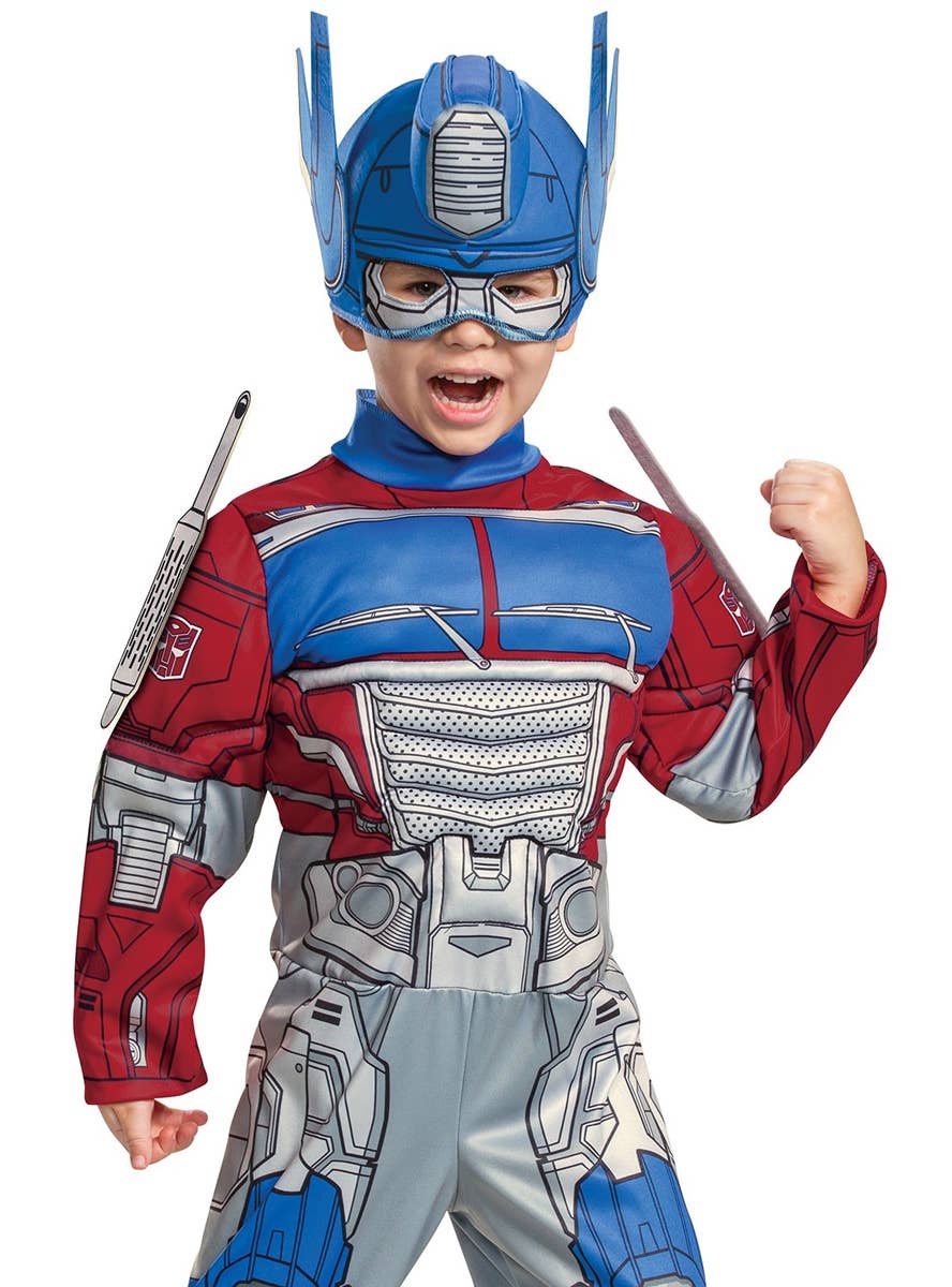 Toddler Optimus Prime Costume - Close Up Image