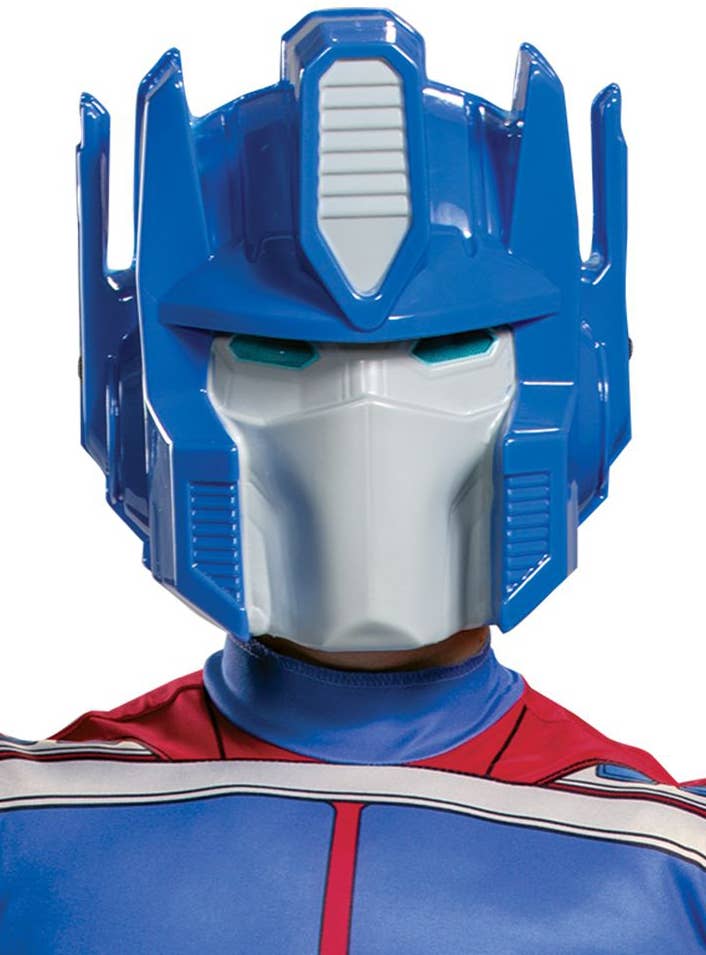 Boys Optimus Prime Muscle Costume - Close Up Image 4