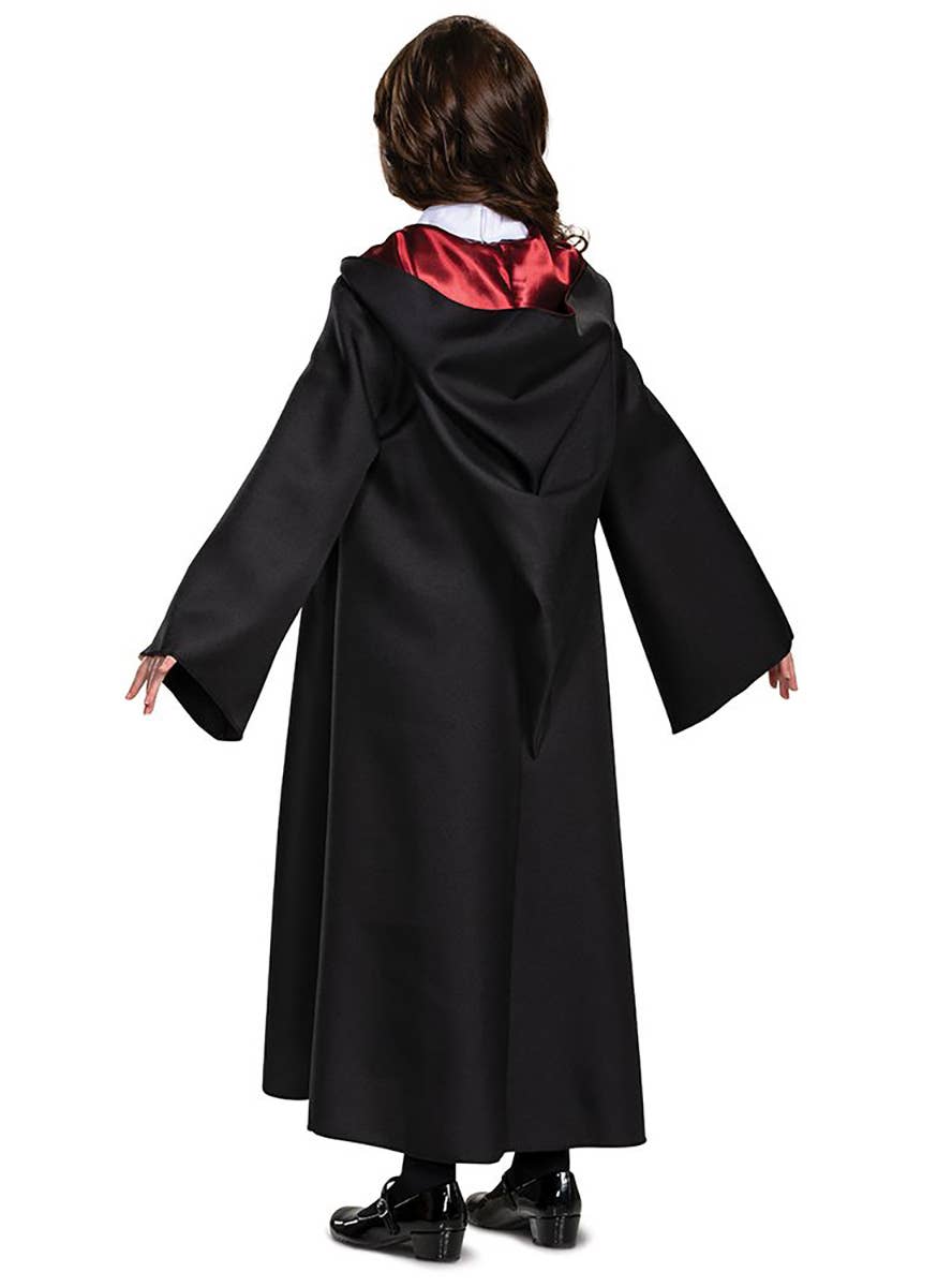 Deluxe Hermione Granger Gryffindor Robe Girl's Costume - Back Image