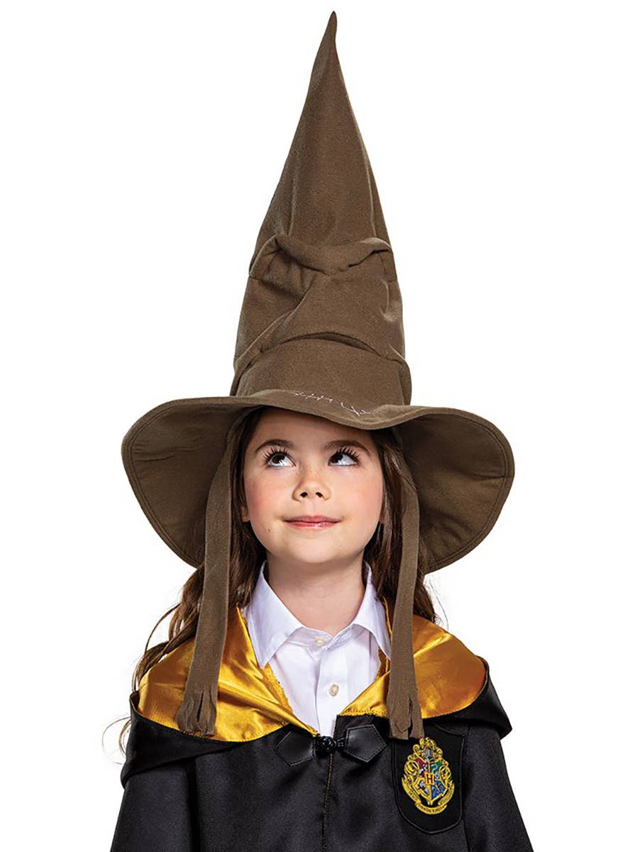 Plush Brown Kid's Harry Potter Sorting Hat Costume Accessory - Alternative Image 2