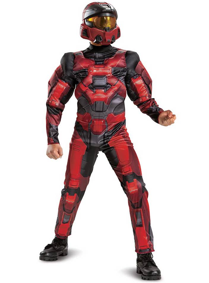 Halo Boy's Red Spartan-I Keystone Costume - Alt Front Image