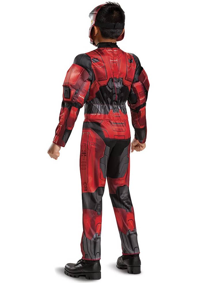 Halo Boy's Red Spartan-I Keystone Costume - Back Image