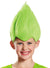 Bright Green Kids Wacky Trollz Inspired Costume Wig