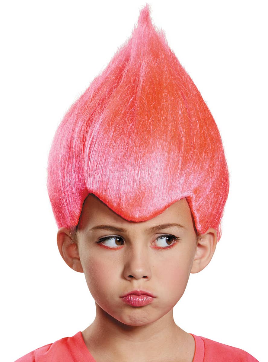 Pink Trollz Inspired Wacky Wig For Kids