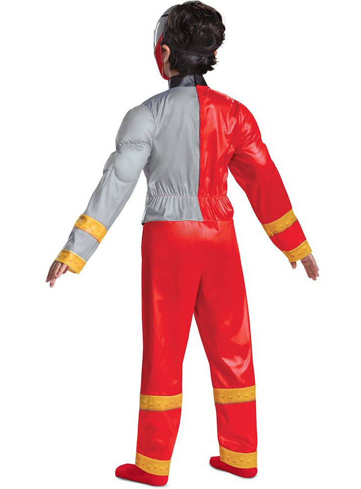 Red Dino Fury Boy's Power Rangers Costume - Back Image