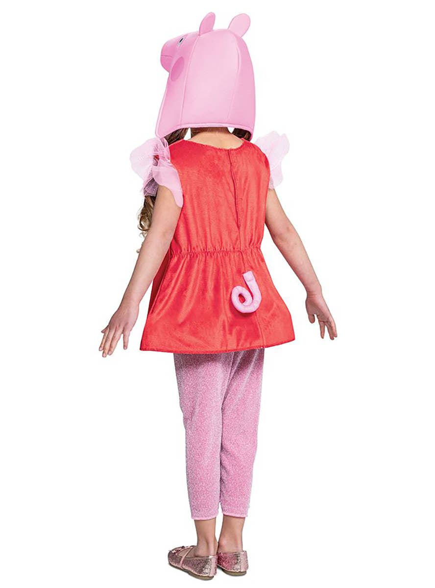 Classic Peppa Pig Girl's Costume - Back Image