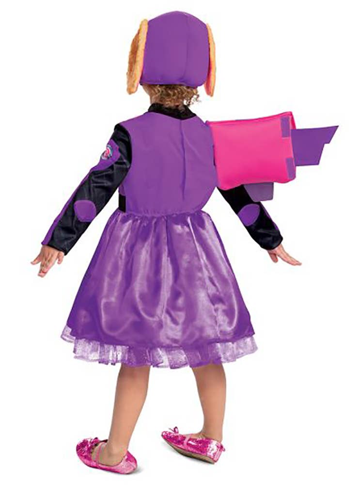 Girl's Deluxe Skye Paw Patrol Toddler Costume - Alt Back Image