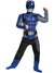 Deluxe Boy's Blue Power Ranger Beast Morpher Muscle Chest Costume - Front Image