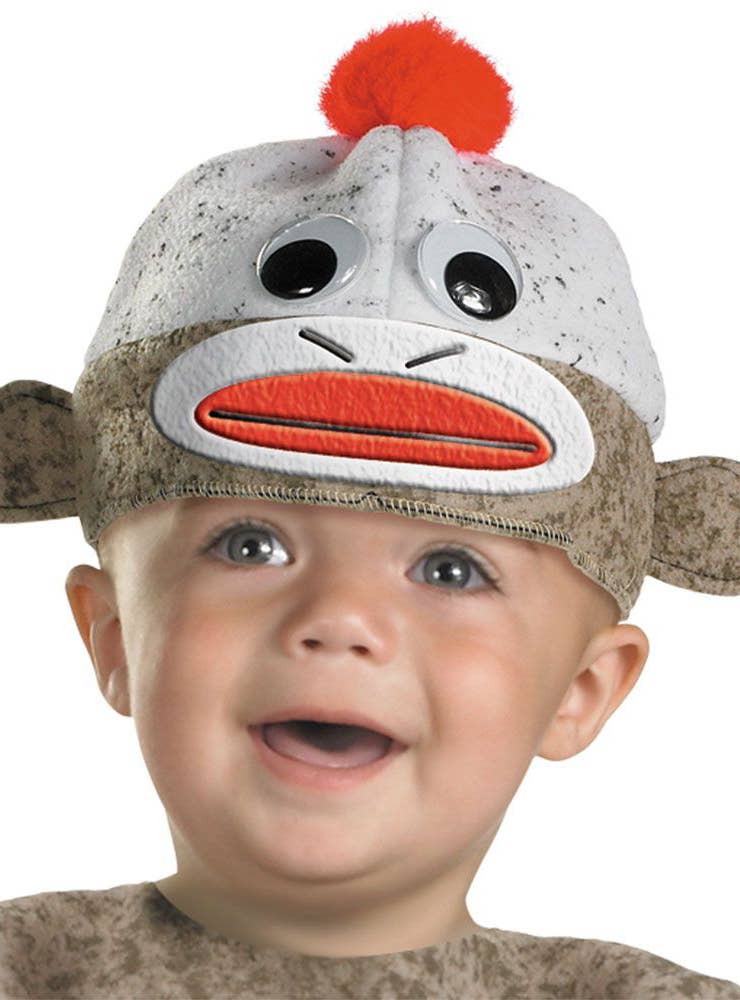 Sock Monkey Costume for Infants - Hat  Image