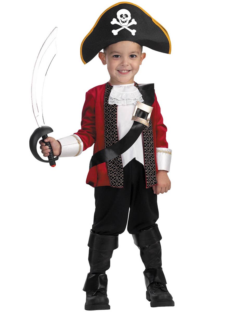 Pirate Captain Costume for Boys - Main Image