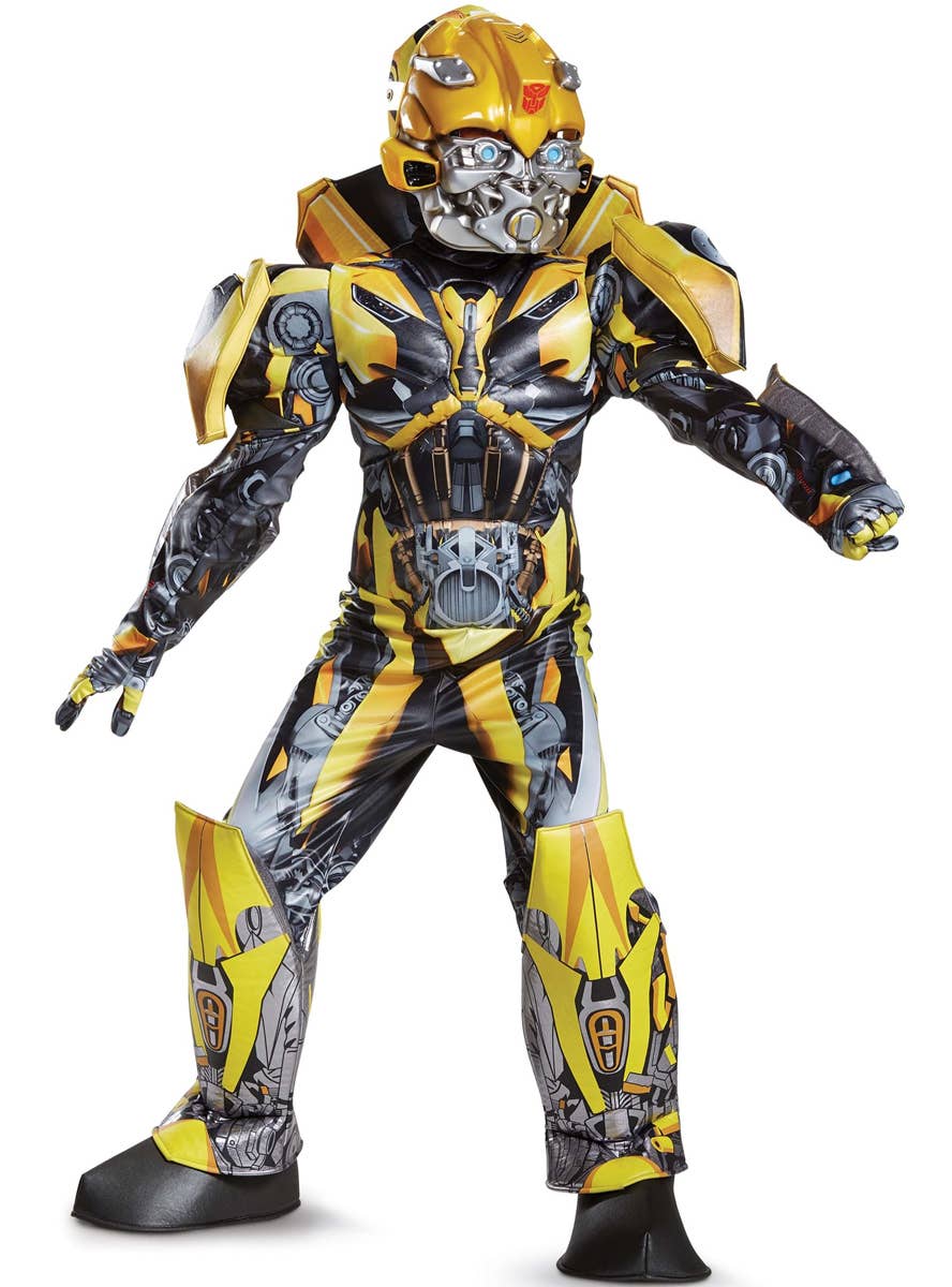 Super Deluxe Boys Bumblebee Costume - Front Image