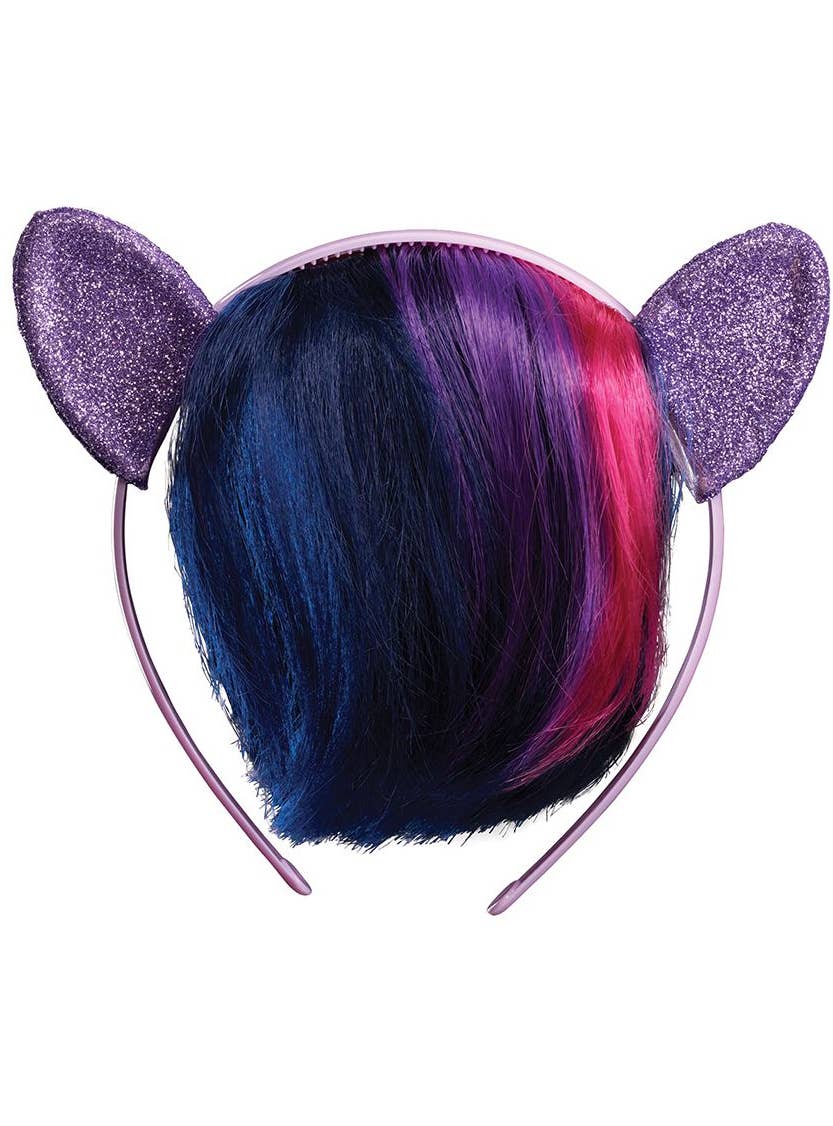 Purple Twilight Sparkle Ears on Headband with Fringe