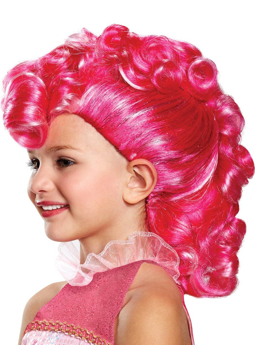 Pinkie Pie Costume Wig for Girls - Side Image