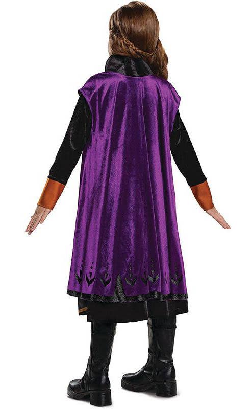 Girls Frozen 2 Anna Deluxe Costume by Disguise, Back Image