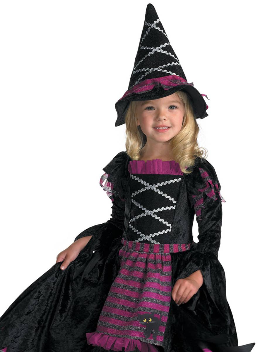 Toddler Girls Witch Costume - Close Up Image