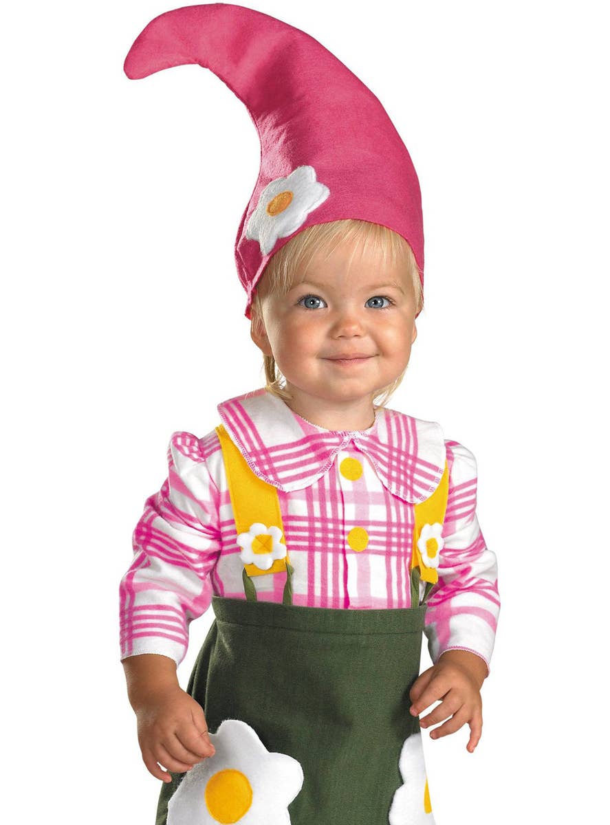 Girls Flower Gnome Toddler Costume Close Image