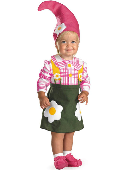 Girls Flower Gnome Toddler Costume Main Image