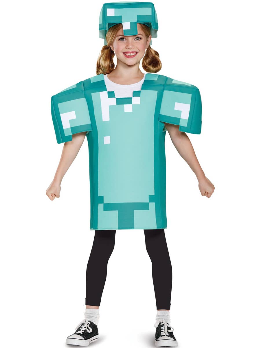 Kids Classic Minecraft Armour Costume - Alternate Main Image