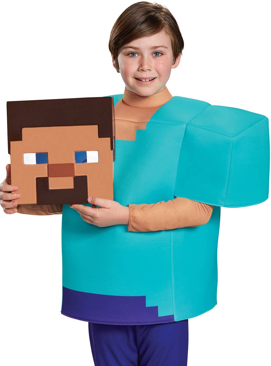 Boys Deluxe Minecraft Steve Costume - Alternate Image 2