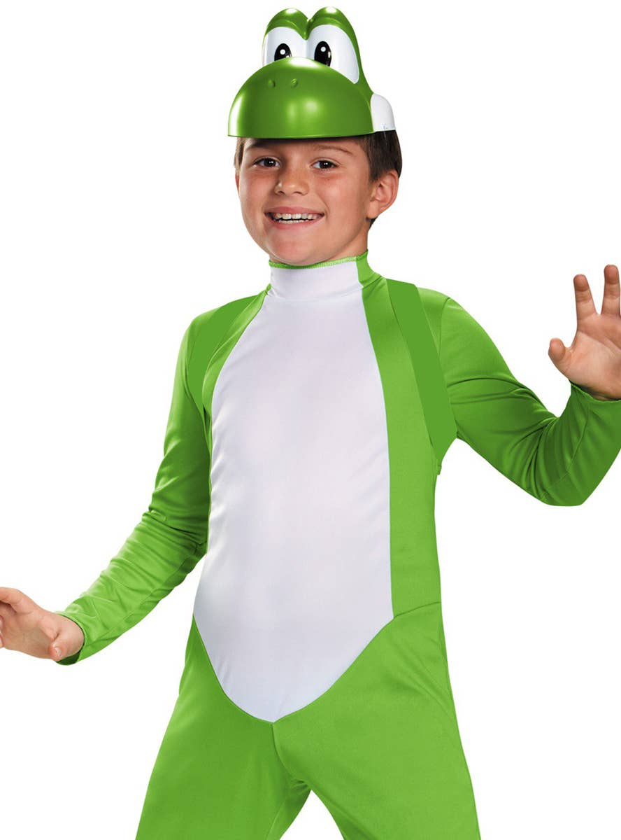 Boys Deluxe Yoshi Costume - Close Front Image