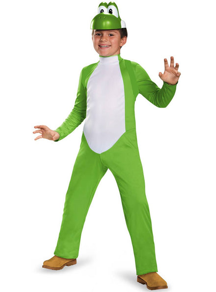 Boys Deluxe Yoshi Costume - Front Image
