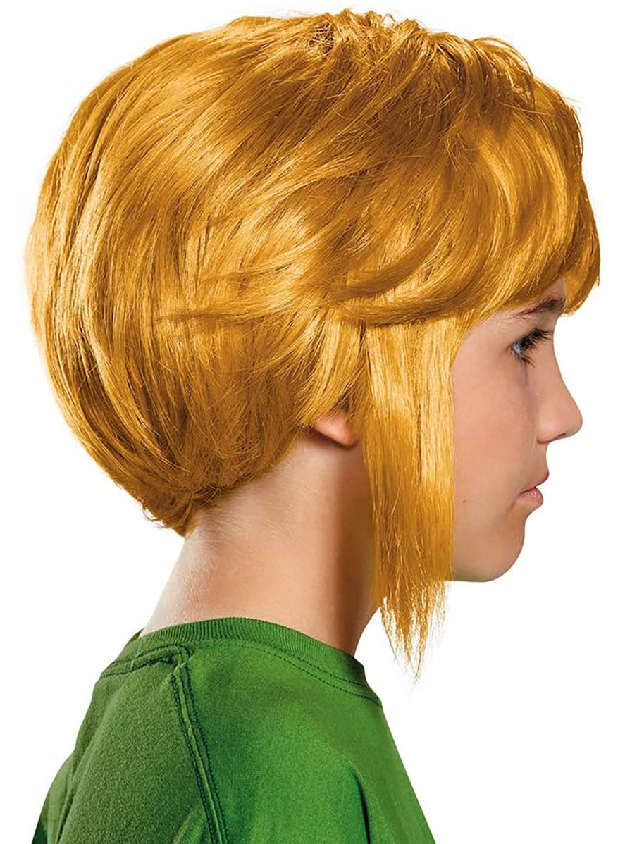 Short Legend of Zelda Boys Costume Wig - Side Image