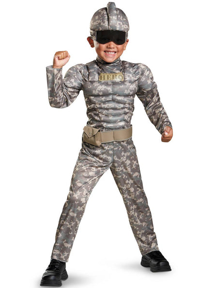 Boys Toddler Combat Warrior Costume - Main Image