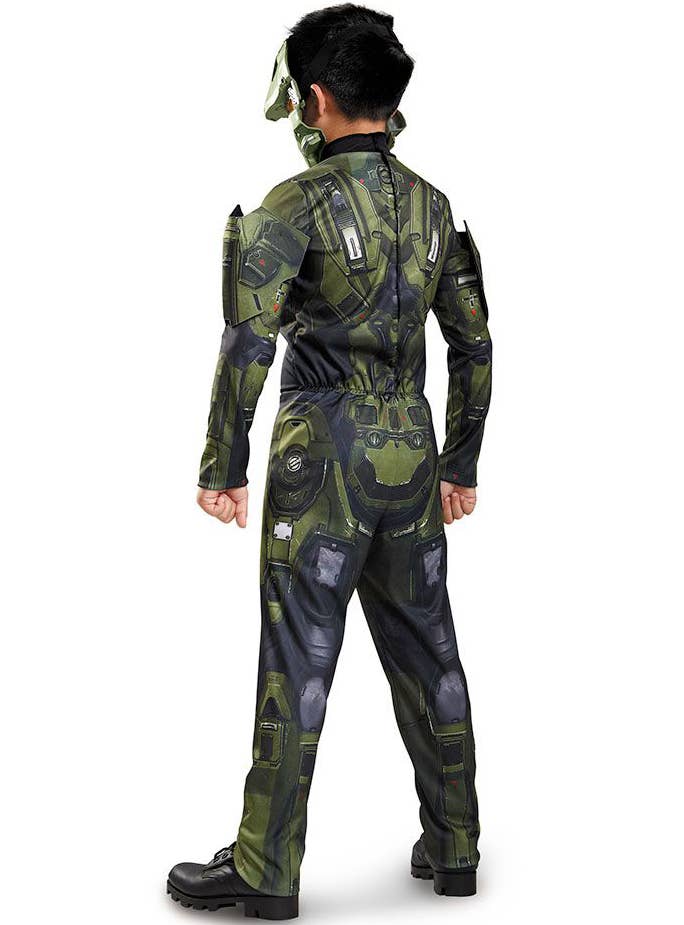 Classic Halo Master Chief Costume for Boys - Back Image