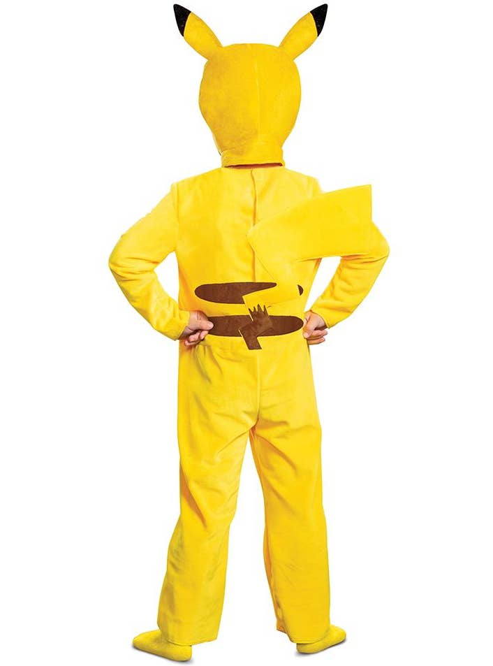 Toddler Boys Pikachu Costume - Back Image