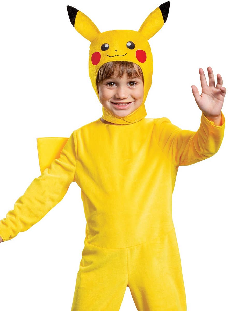 Toddler Boys Pikachu Costume - Close Front Image