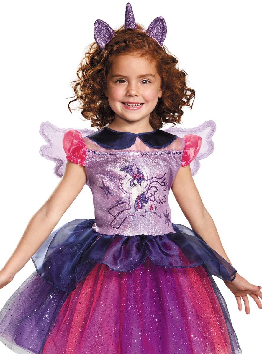 Twilight Sparkle Deluxe Costume for Girls - Close Up Image