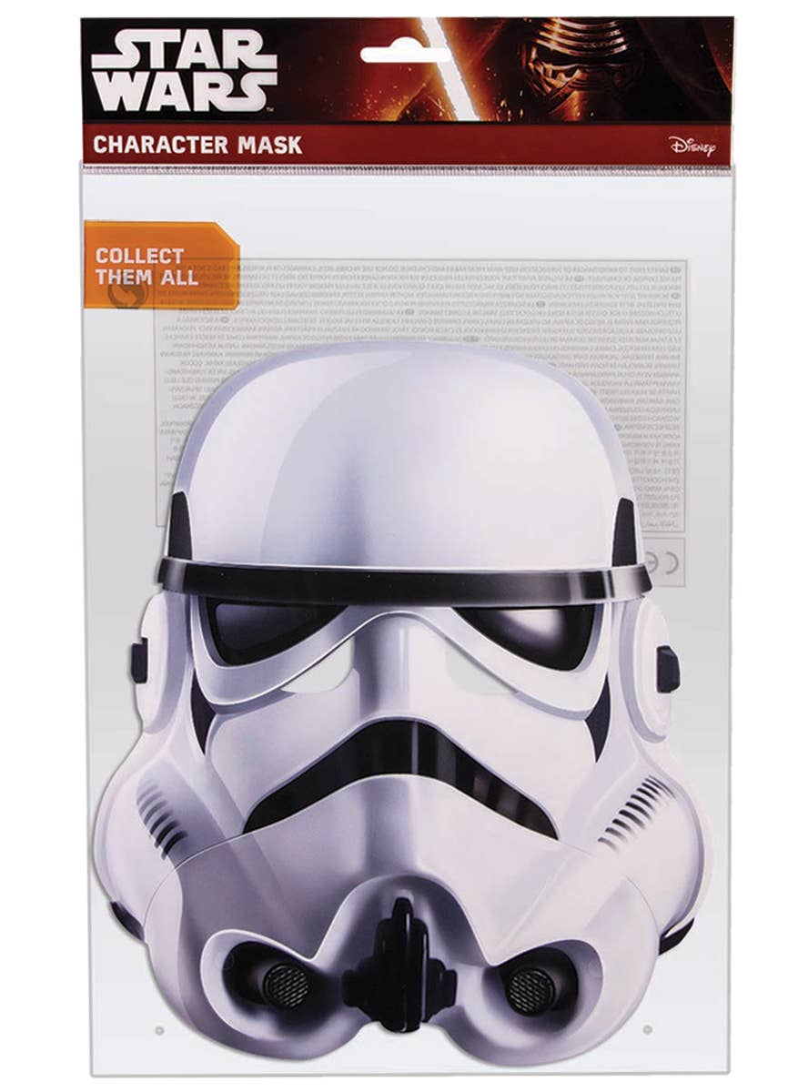 Flat Cardboard Stormtrooper Costume Mask Packaging Image