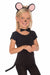 Girl's Black Mouse Book Week Costume Accessory Set Front View