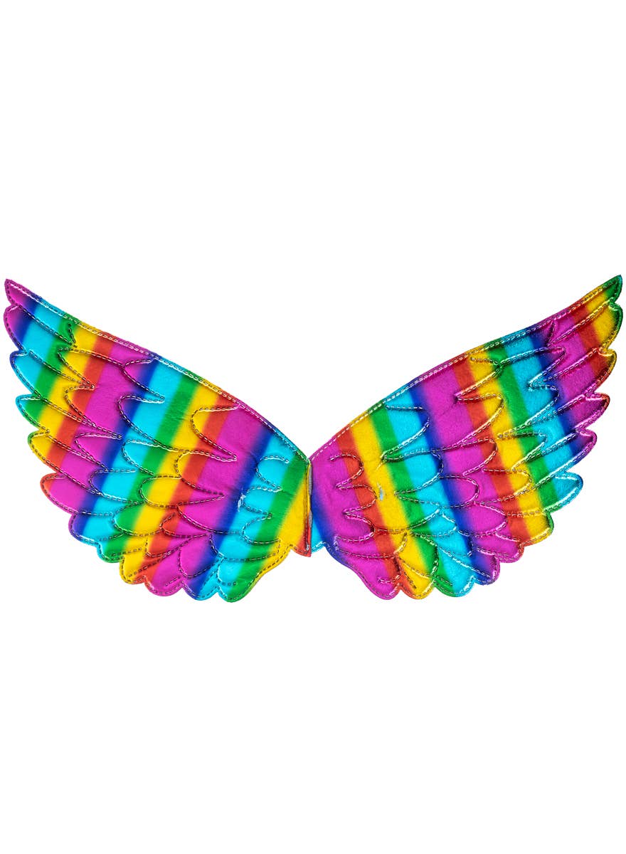 Metallic Rainbow Angel Costume Wings